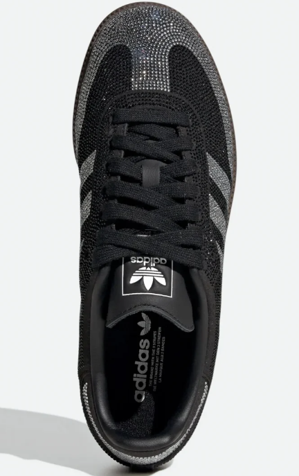 Women's adidas Samba OG Rhinestone Sneakers – Black/Silver
