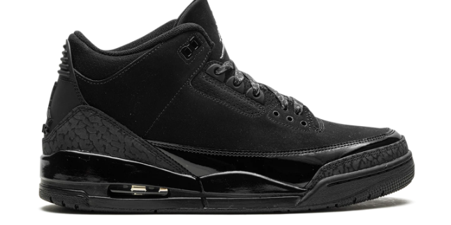 Air Jordan 3 Retro "Black Cat" (2025) – Black/Charcoal