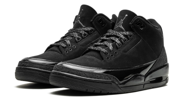Air Jordan 3 Retro "Black Cat" (2025) – Black/Charcoal