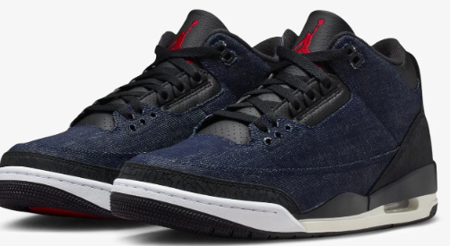 Air Jordan 3 'Levi’s – Indigo' Denim Sneakers