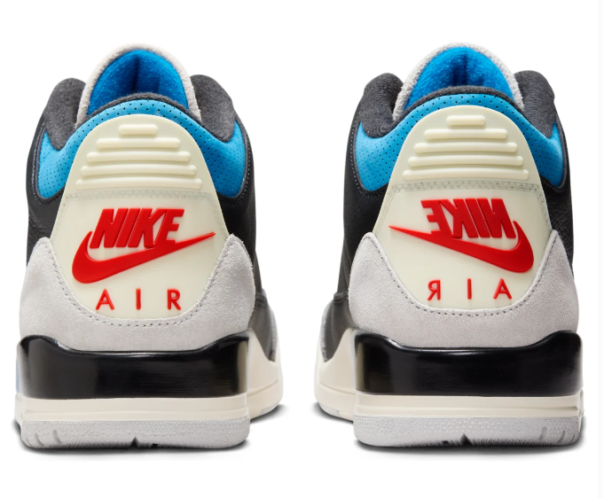 Air Jordan 3 Retro OG "Rare Air" (2025) – Black/Grey/Military Blue