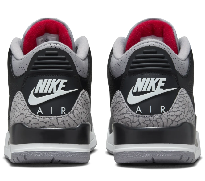 Air Jordan 3 Retro OG "Black Cement" (2024) – Black/Fire Red/Cement Grey/Sail