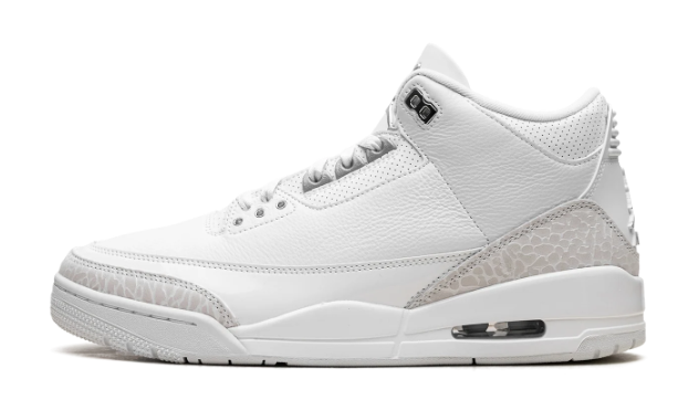 Air Jordan 3 Retro "Pure Money" (2025) – White/Silver